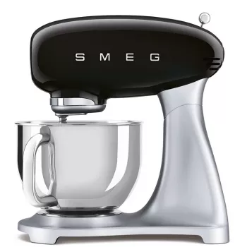 Smeg SMF04BLEU 50. gadu stila stacionārais mikseris, 800 W, 4,8 L, melns
