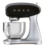 Smeg SMF04BLEU 50. gadu stila stacionārais mikseris, 800 W, 4,8 L, melns