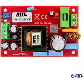 SMPS 24V 3A 72W Barošanas bloks ATTE APS-70-240-OF