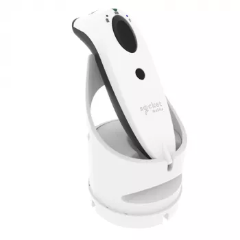 Socket Mobile SocketScan S720 rokas svītrkodu skeneris 1D 2D bezvadu Bluetooth balts ar uzlādes statīvu