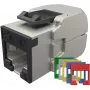 SOLARIX Cat.5E STP bezinstrumentu keystone ligzda, RJ45, balta