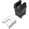 SOLARIX Cat.6 UTP RJ45 bezinstrumentu keystone ligzda, melna
