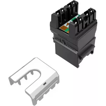 SOLARIX Cat.6 UTP RJ45 bezinstrumentu keystone ligzda, melna