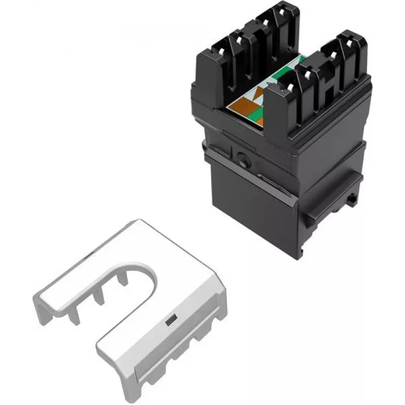 SOLARIX Cat.6 UTP RJ45 bezinstrumentu keystone ligzda, melna