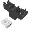 SOLARIX Cat.6 UTP RJ45 Tool-Free Keystone modulis, melns (RAL 9005)