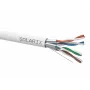SOLARIX SXKD-6A-FFTP-LSOH Cat.6A F/FTP instalācijas kabelis, LSOH, Dca-s2,d2,a1, 500m koka spolē, pelēks