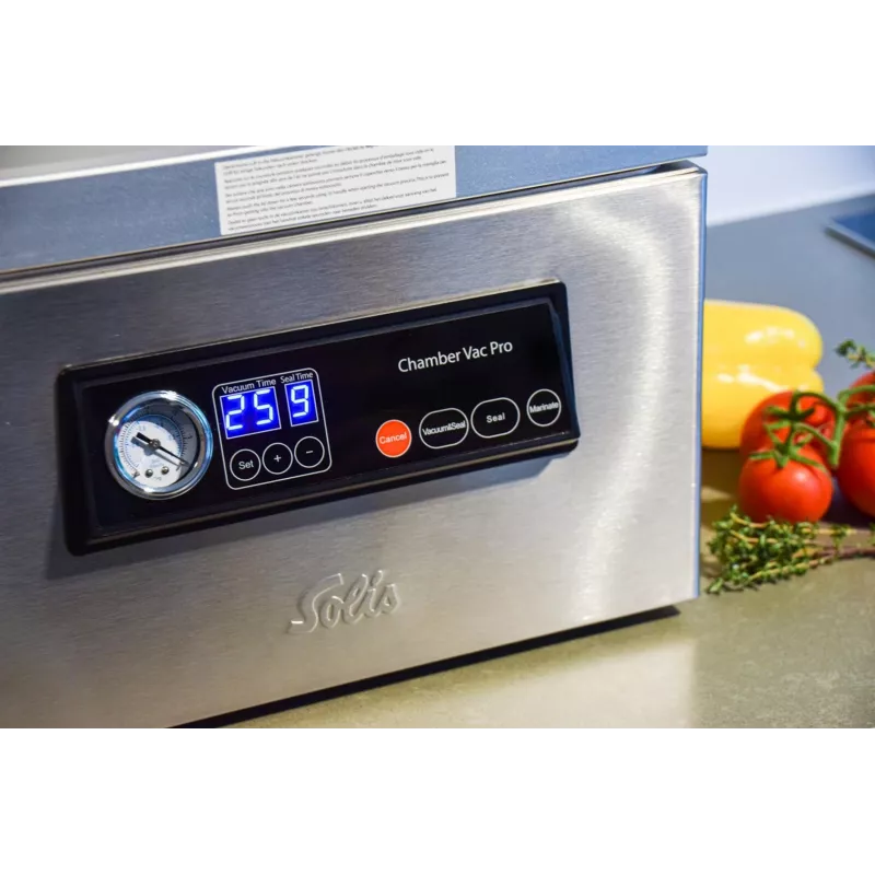 Solis Chamber Vac Pro Nerūsējošā tērauda kameras vakuuma iepakotājs 950 mbar 250 W