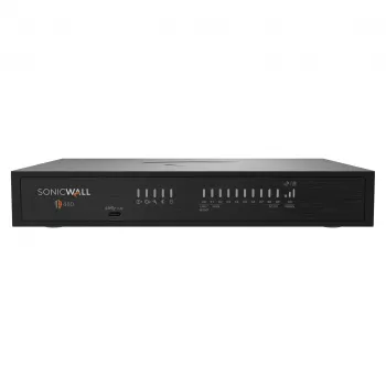 SonicWall TZ480 Gen 8 galddatora drošības ierīce - 6 Gbps ugunsmūris, 8x1GbE, 2x2.5GbE, 2x5GbE SFP+