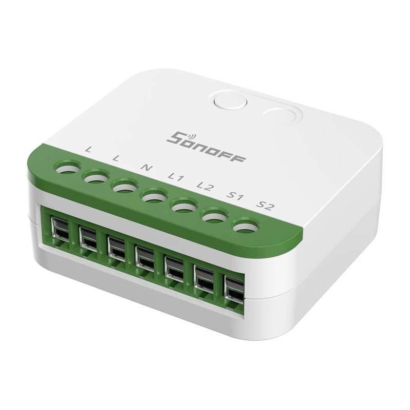 Sonoff MINI-2GS Matter divkanālu mini slēdzis