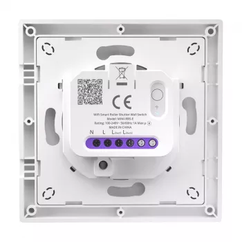SONOFF MINI-RBS-E Matter viedais sienas slēdzis rullo žalūzijām, Wi-Fi 2.4GHz, AC 100-240V, 3A