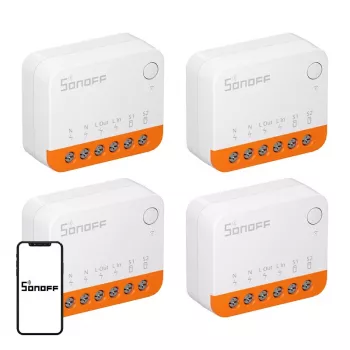 SONOFF MINIR4 (Extreme) Smart Switch, 4 komplekts