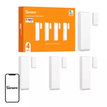 SONOFF SNZB-04PR2 Logu un durvju sensors, 4 iepakojumā