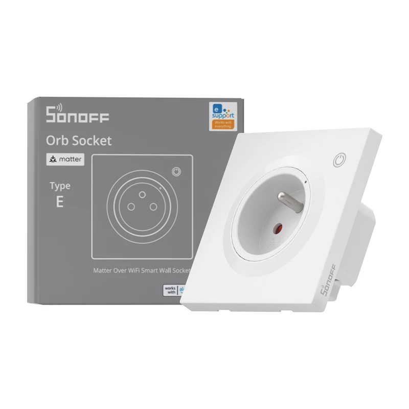 Sonoff WS01TPE-E WiFi viedās sienas kontaktligzda (E tips)
