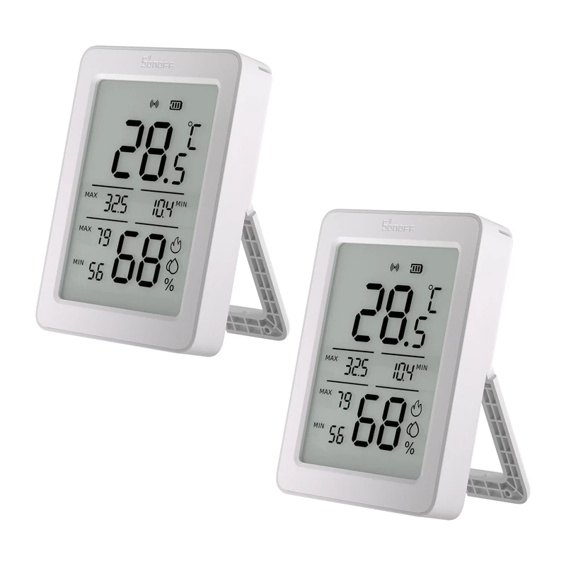 SONOFF ZigBee SNZB-02DR2 Temperatūras un mitruma sensors, 2 iepakojums