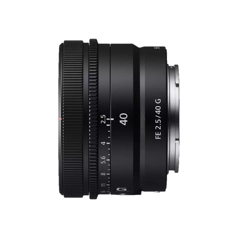 Sony FE 40mm f/2.5 G pilna kadra galvenais objektīvs (SEL40F25GB.SYX)