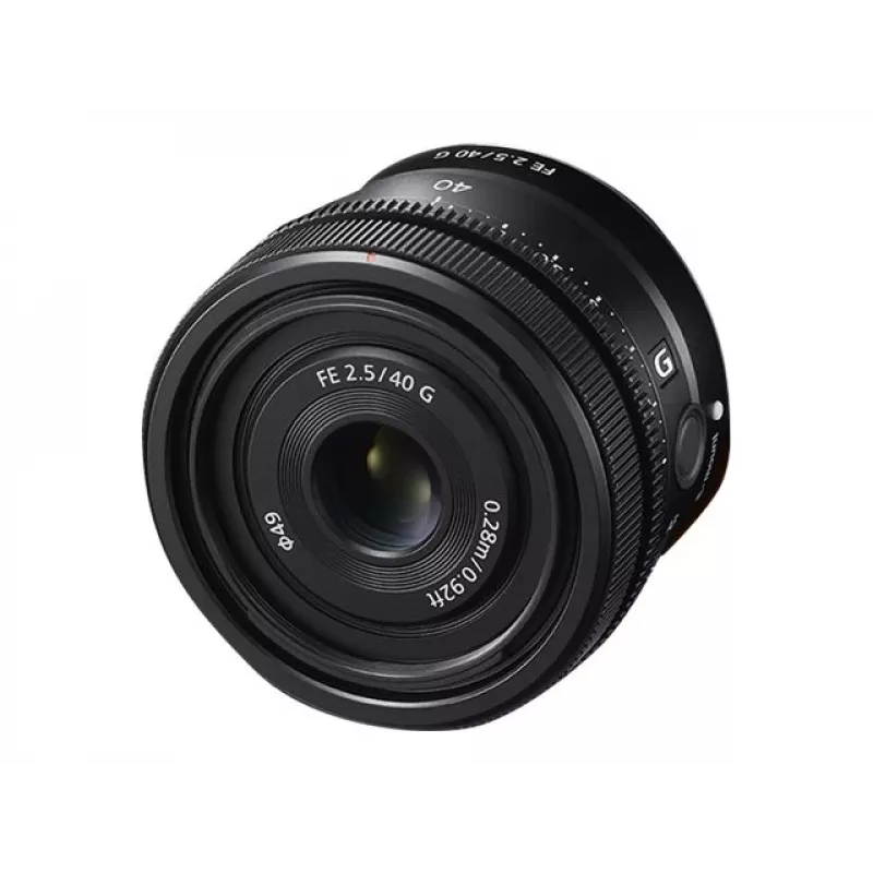 Sony FE 40mm f/2.5 G pilna kadra galvenais objektīvs (SEL40F25GB.SYX)