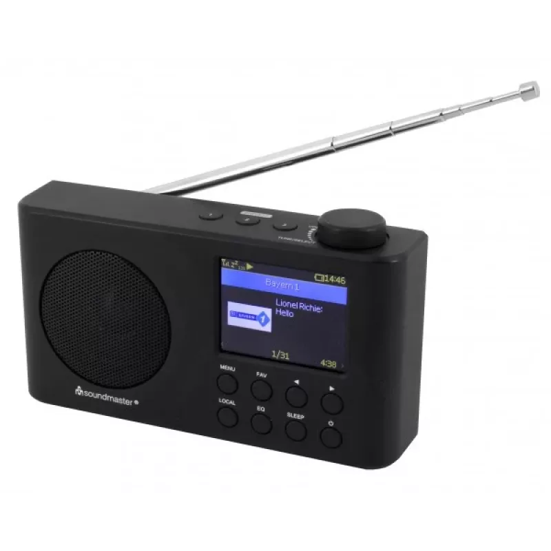 Soundmaster IR6500SW portatīvais digitālais radio Internets/DAB+/FM WLAN Bluetooth