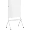 SpeaKa Professional stikla magnētiskā tāfele SP-MMW-001 904 x 1103 mm balta ar paplāti un magnētiem uz ritošā statīva SP-13324624