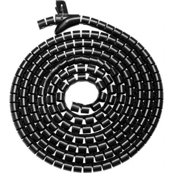 SpeaKa Professional SP-13402976 Kabeļu saišķošanas šļūtene Poliuretāns Melna 10 mm x 1 m