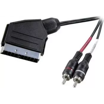 SpeaKa Professional SP-7870676 Audio kabelis 2 m SCART uz 2 x RCA melns