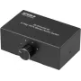 SpeaKa Professional SP-AS-500 4 portu Cinch audio komutators divvirzienu metāla korpuss