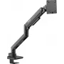 SpeaKa Professional SP-MM-970 Viena monitora rokas galda stiprinājums 17-49 collu ekrāniem, gāzes atsperes augstuma regulēšana, noliekšana, pagriešana, rotācija, VESA 75/100, melns SP-12355456