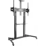 SPEAKA PROFESSIONAL SP-TVC-600 TV rati 60 inch-100 inch ekrāniem, regulējams augstums, 100 kg slodze, bloķējami ritentiņi, melns SP-10446752