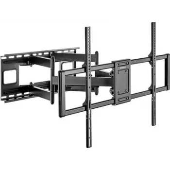 SpeaKa Professional SP-TVM-1300 TV sienas stiprinājums 60-120 collu televizoriem, noliece un pagriešana, 120 kg slodzes ietilpība, melns