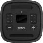 Skaļrunis Party Box SVEN PS-1250, Melns (300W, TWS, IPx4, Bluetooth, FM, USB, microSD, LED displejs, 13500mAh)