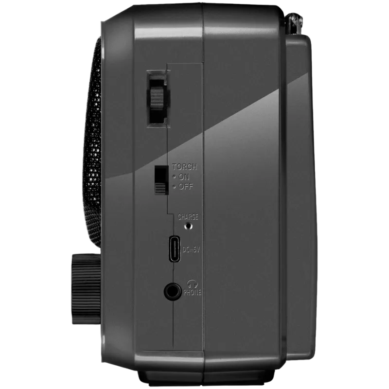 Skaļrunis SVEN SRP-150, Pelēks (3W, Bluetooth, FM/AM/SW, USB, microSD, Lukturis, Akumulators)