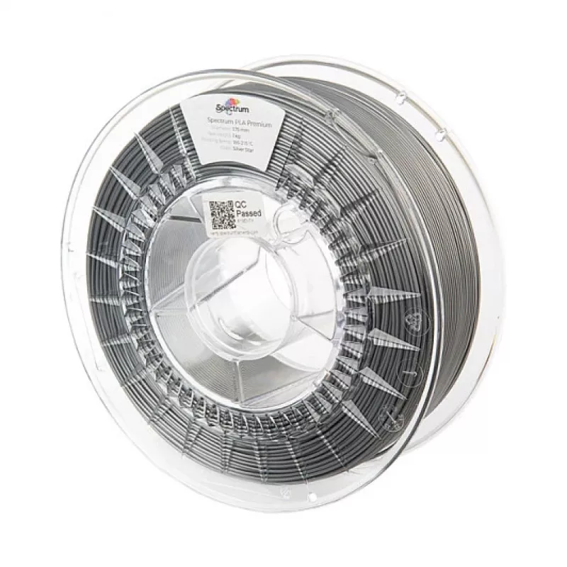 Spectrum PLA Premium 3D Filaments 1.75mm Silver Star 1kg