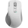 SPEEDLINK VELORA Uzlādējama bezvadu pele, Bluetooth un 2,4 GHz, viedais lidojošais ritritenis, balta SL-630310-WT
