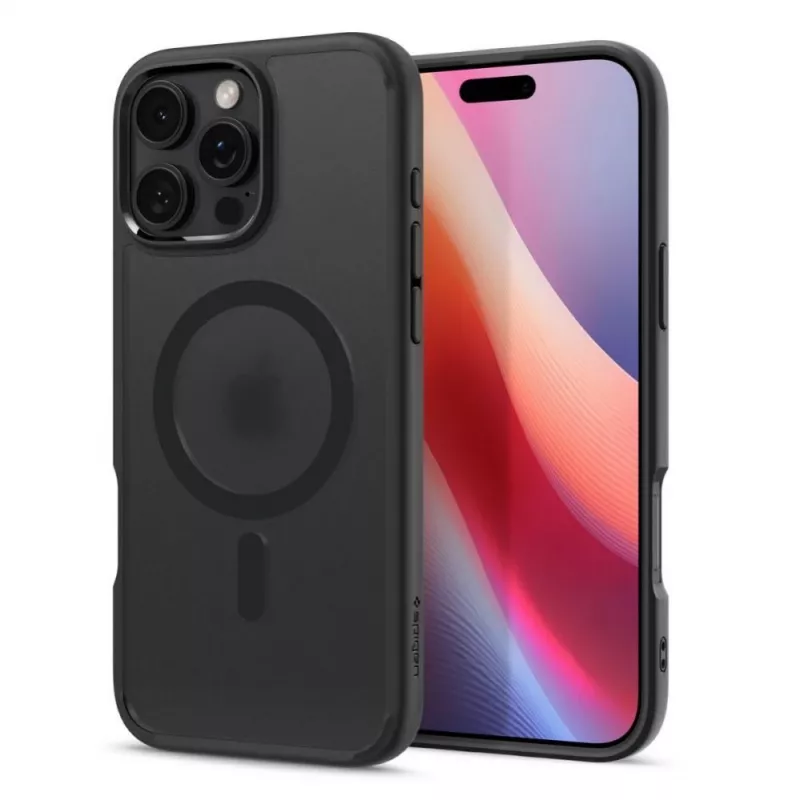 Spigen Ultra Hybrid Mag Case ar MagSafe iPhone 16 Pro - Melns