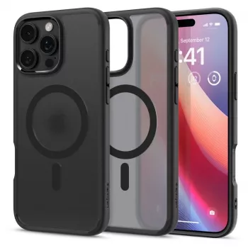 Spigen Ultra Hybrid Mag Case ar MagSafe iPhone 16 Pro - Melns