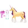 SPINMASTER Unicorn Academy - Vienradzis Leaf (28 cm, ar īstām krēpēm un asti, noņemamu iemauktu, seglu un suku)