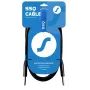 SSQ JMPJMP7 - 6.35mm TS Mono Jack Instrument Cable - 7m, Black