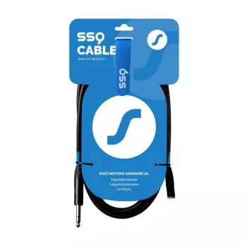 SSQ JSG5 - 3.5mm līdz 6.3mm stereo ligzdas audio kabelis, 5m, melns