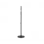SSQ MS2 taisnais mikrofona statīvs - melns, 900-1600 mm, apaļa čuguna pamatne