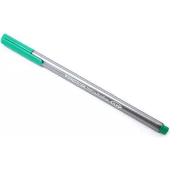 STAEDTLER triplus Fineliner 334-5 zaļš 0,3 mm trīsstūrveida korpuss DRY SAFE mazgājams