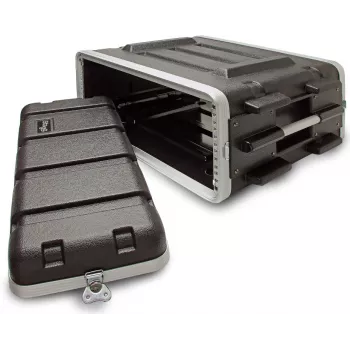 Stagg ABS 4U Rack Case - 19 collu ABS Rackmount ceļojuma kaste ar priekšējo un aizmugurējo vāku