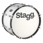 Stagg MABD-2012 Maršēšanas basa bungas 20 collas x 12 collas balta