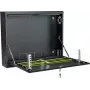 STALFLEX CR19-2U-130-B Sienas stiprinājuma statīvs 2U 19 collu 130mm dziļums Melns