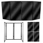 STAND4ME DJ PARAWAN COMPACT BK DJ fasādes ekrāns 4 paneļi melns rāmis balts audums
