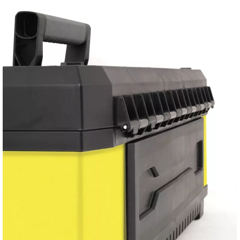 Stanley 1-95-614 Small Parts/Tool Box, Metal/Plastic, Black/Yellow
