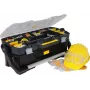 STANLEY 19 instrumentu kaste ar organizatoru STST1-70317 – 30,5L augstas izturības polipropilēns, melna/dzeltena