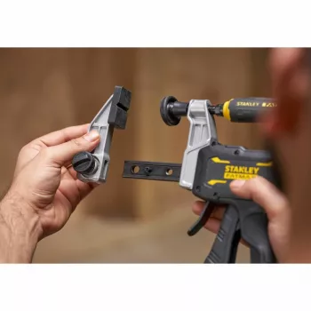 STANLEY FATMAX FMHT83008-0 Smagās slodzes F-skava 460 mm ar ātru atbrīvošanu, melna/pelēka/dzeltena