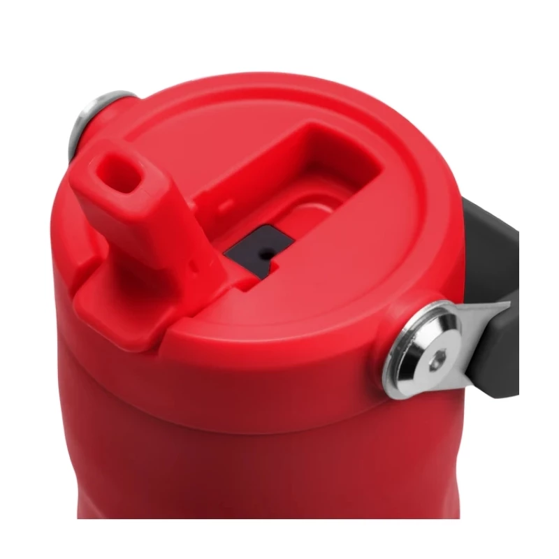 STANLEY IceFlow Bottle Flip Straw 2.0 0,47L tumši sarkans termoss ar salmiņu