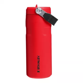 STANLEY IceFlow Bottle Flip Straw 2.0 0,47L tumši sarkans termoss ar salmiņu