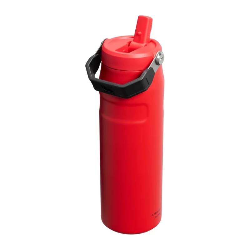STANLEY IceFlow Bottle Flip Straw 2.0 0,71L tumši sarkans termoss ar salmiņu