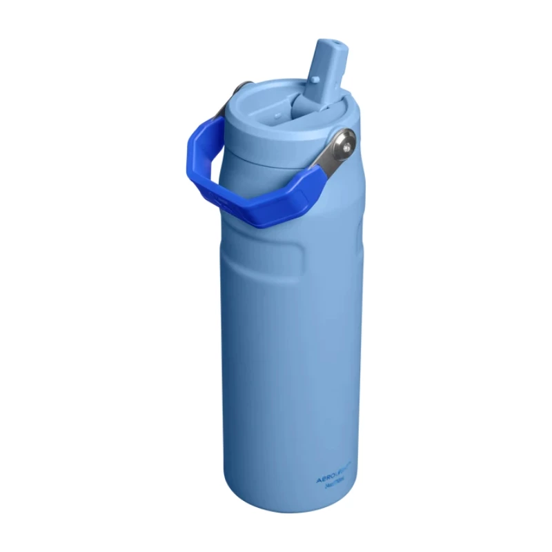 STANLEY IceFlow Bottle Flip Straw 2.0 0,71L gaiši zila termosa pudele ar salmiņu